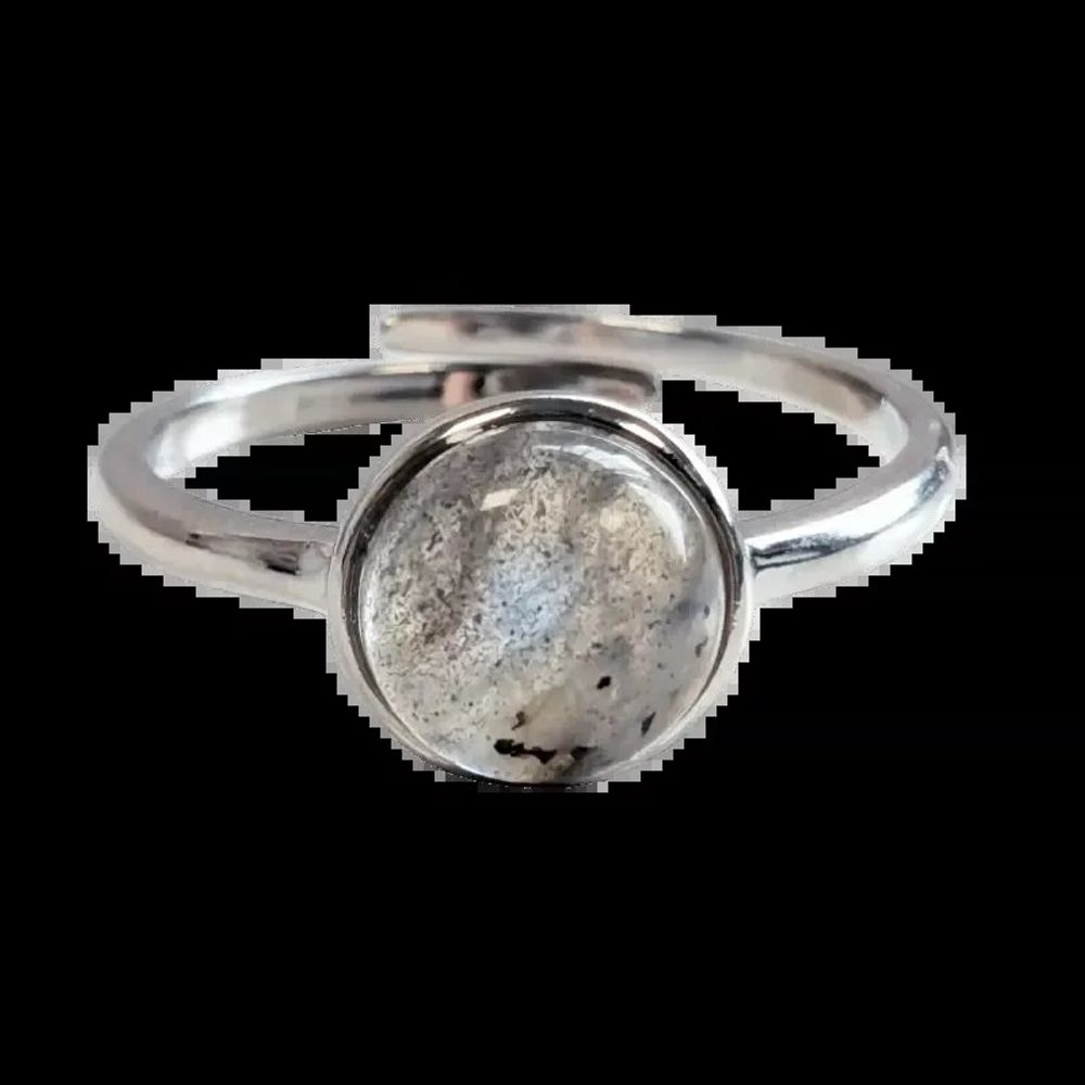 Jewelry - 925 Silver Ring Adjustable Round Labradorite A+ 8mm - ARABESK