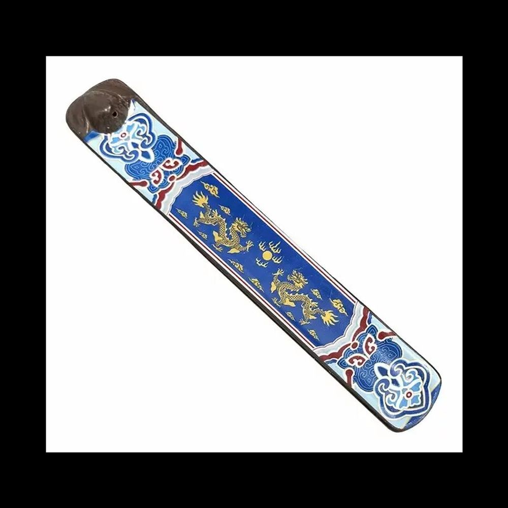 Senteurs - Porte Encens Céramique Dragons 24cm - ARABESK