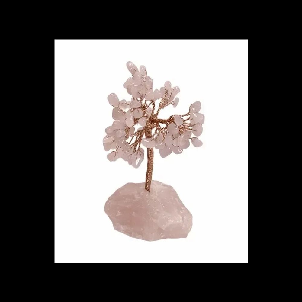 Jewelry - Tree of Life Rose Quartz on Druse Rose Quartz 12-13cm - ARABESK