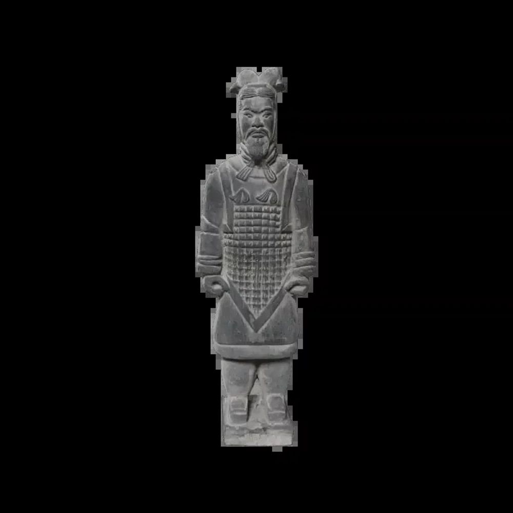 Sculptures, statuettes et miniatures - Statue Noire en Terracotta Général 20cm - ARABESK