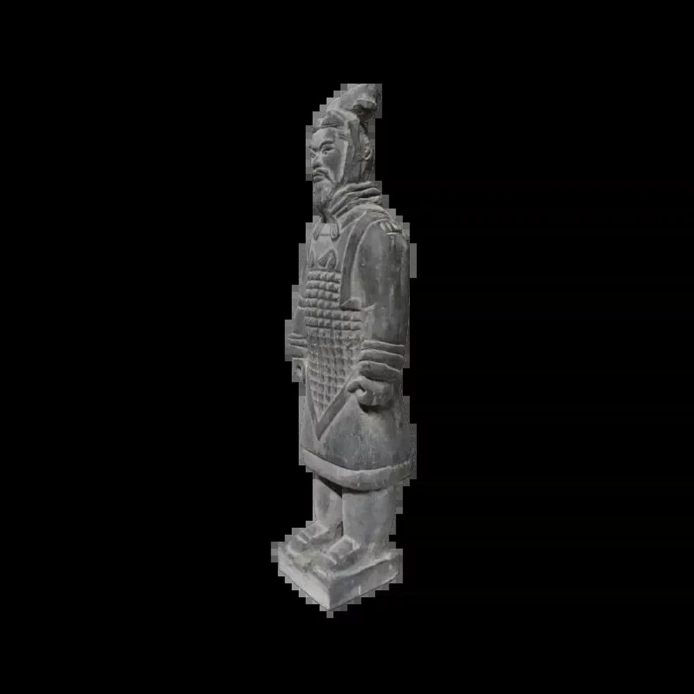Sculptures, statuettes et miniatures - Statue Noire en Terracotta Général 20cm - ARABESK