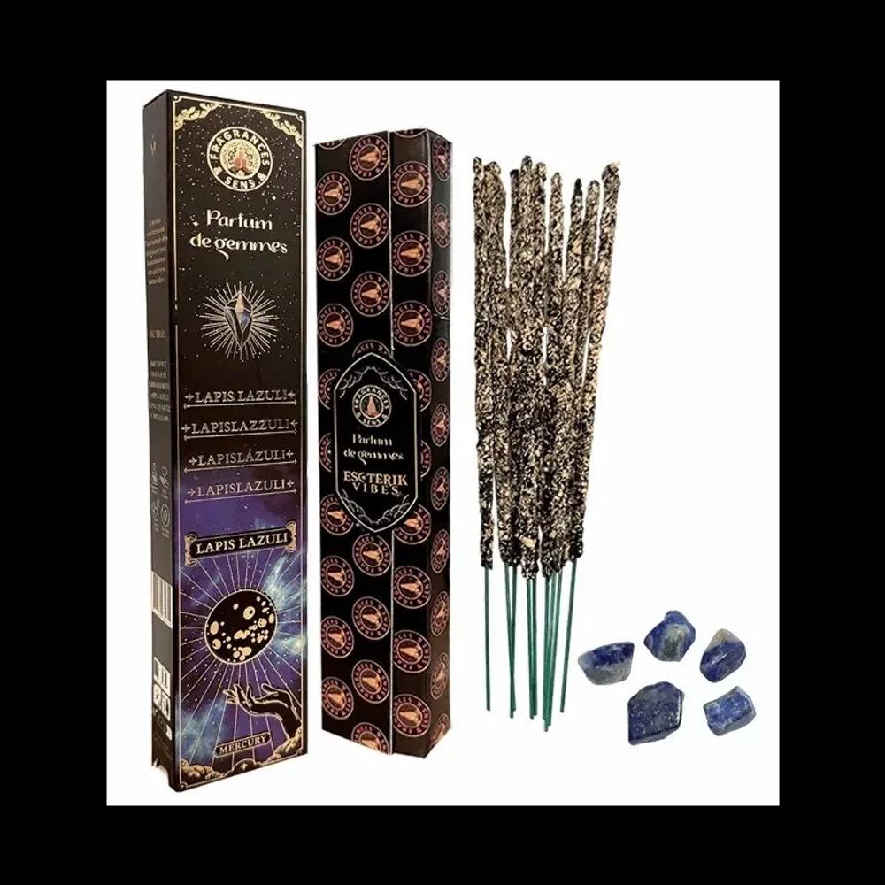 Scents - Incense Fragrances & Sens Parfum de Gems Lapis Lazuli Smudge Stick 20g - ARABESK