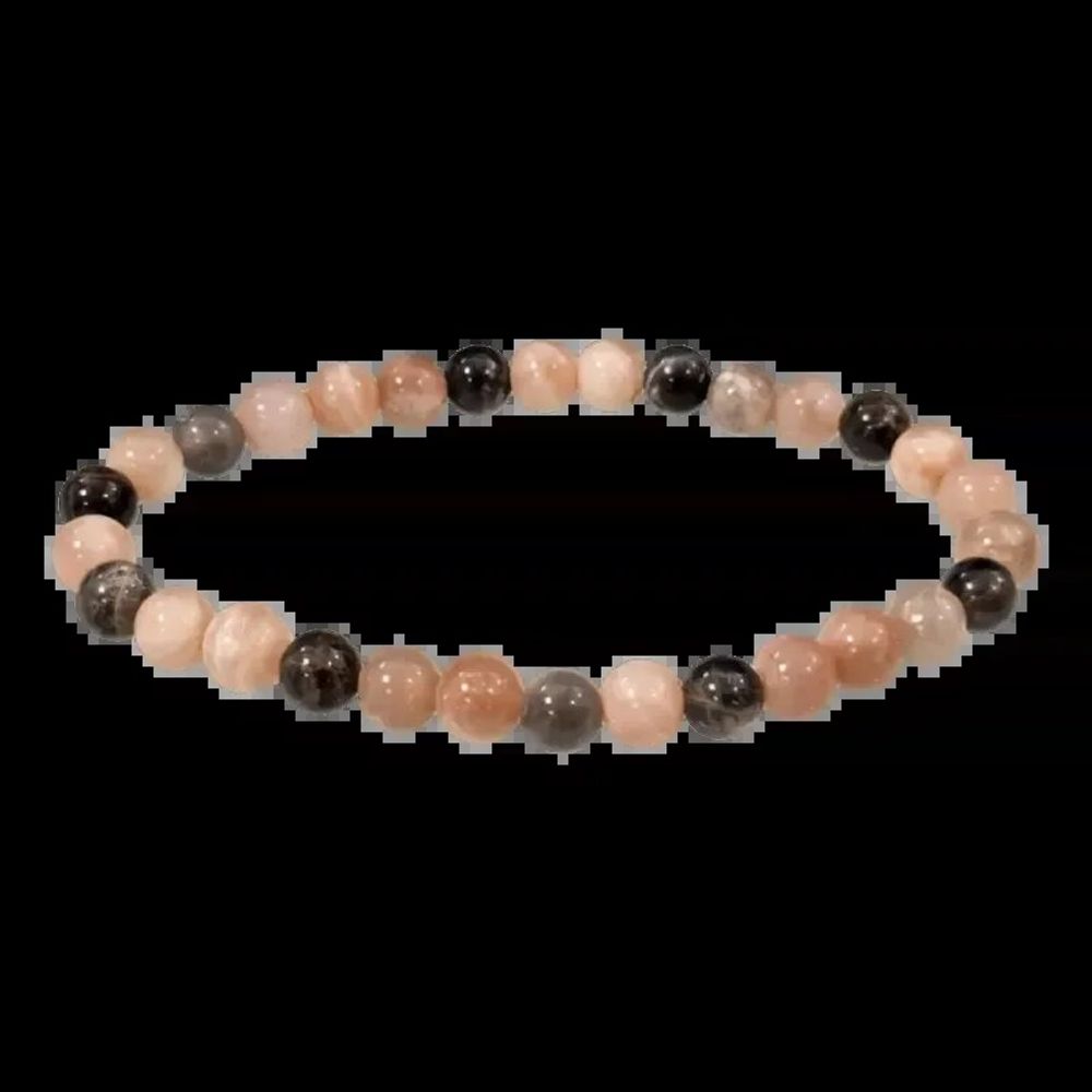 Bracelets - Bracelet Pierre de Lune Multcolore Foncée A perles 6-7mm - ARABESK