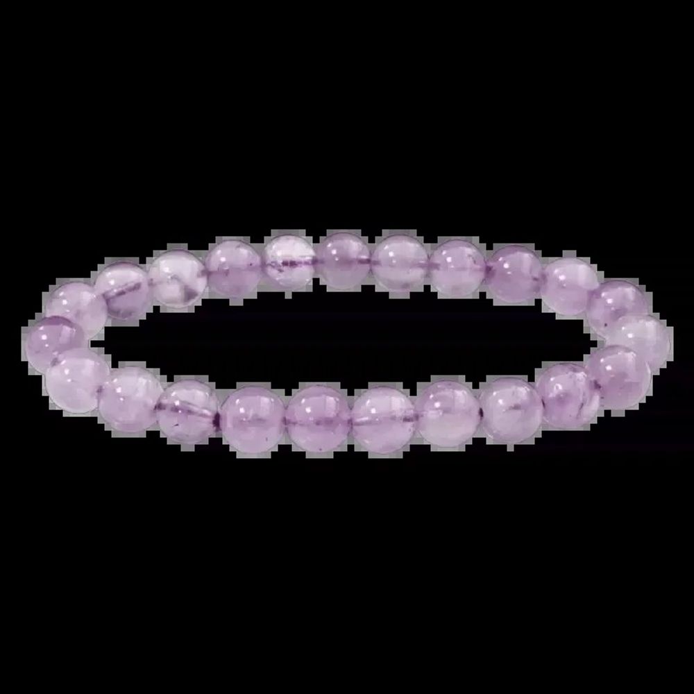 Bracelets - Bracelet Amethyst Lavender A beads 8mm - ARABESK