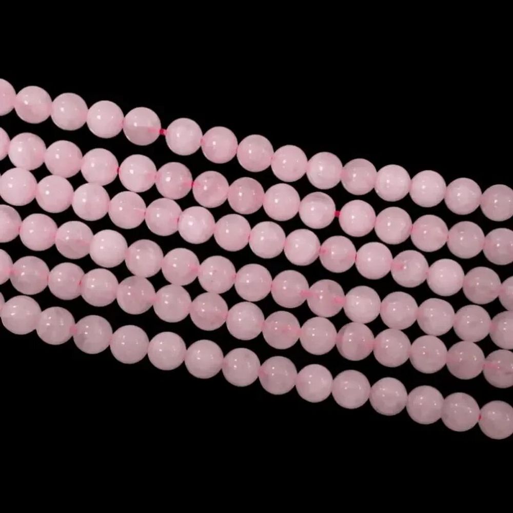 Bijoux - Quartz Rose A perles 10mm sur fil 40cm - ARABESK