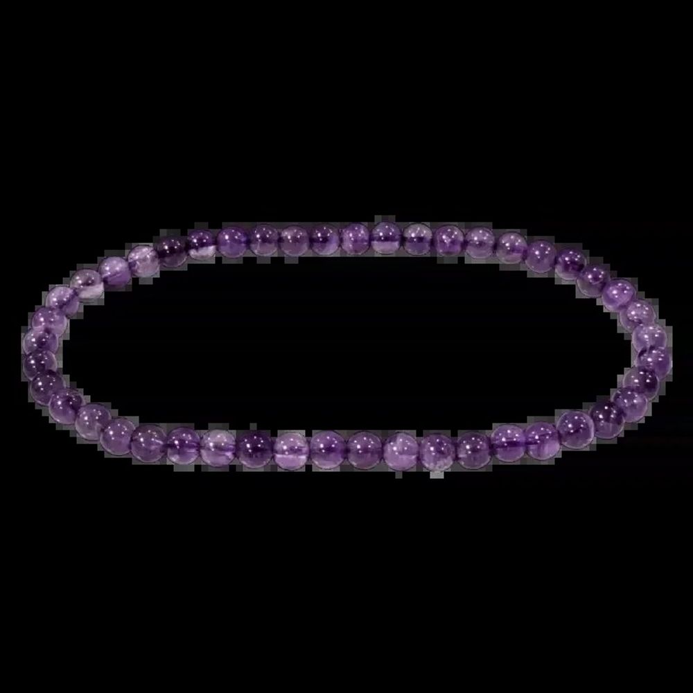 Bracelets - Amethyst Bracelet A beads 4mm - ARABESK