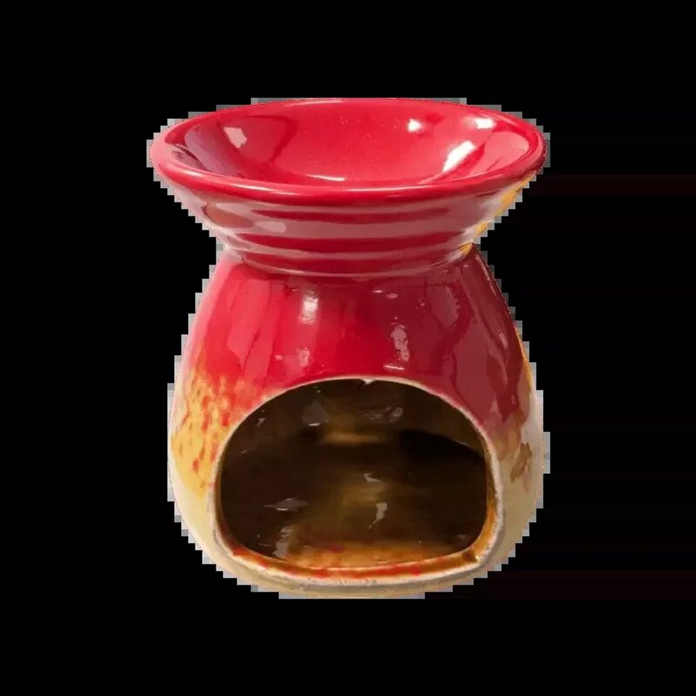 Senteurs - Brûleur Huile en Céramique Dégradé Rouge 8.5cm - ARABESK