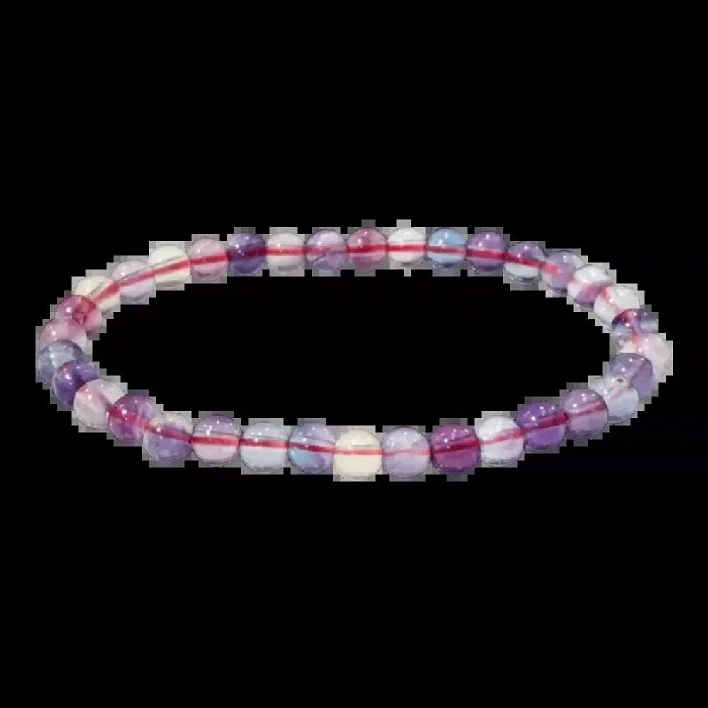 Bracelets - Multicolored Fluorite bracelet AAA beads 6mm - ARABESK