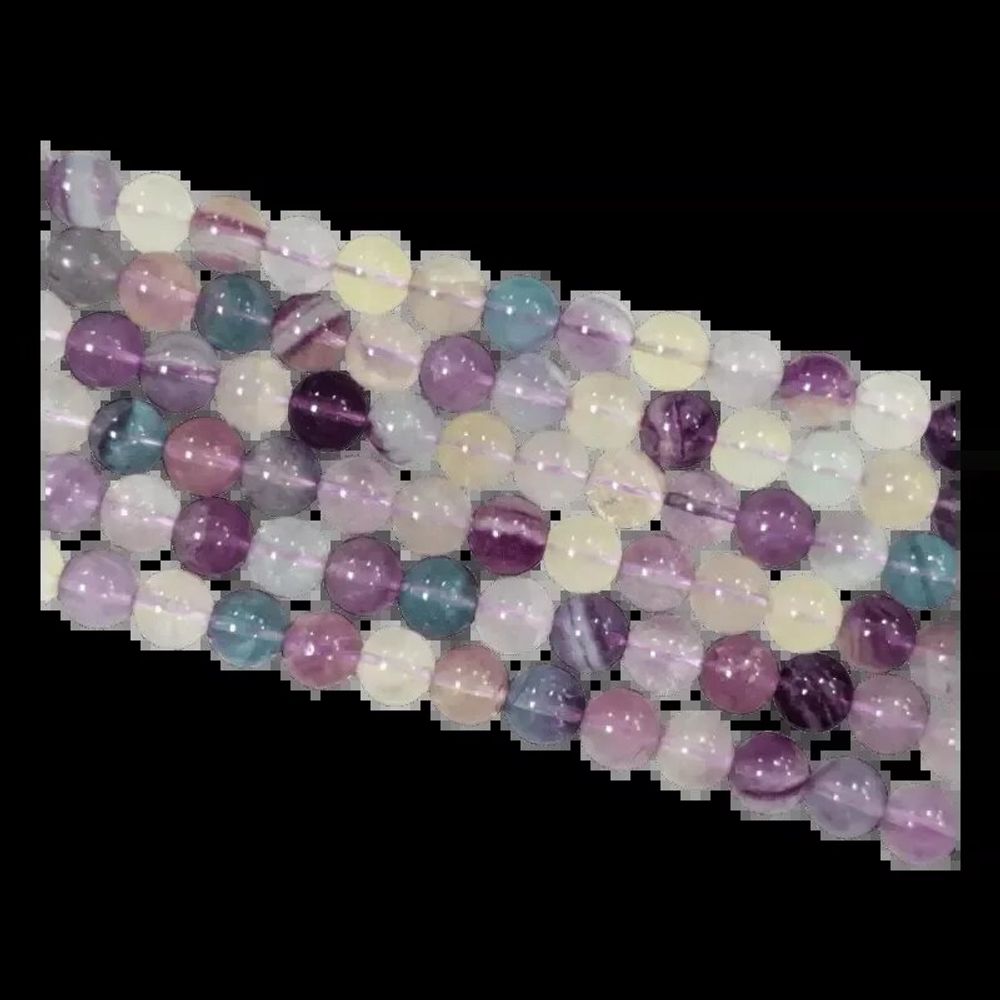 Bijoux - Fluorite AA perles 10mm sur fil 40cm - ARABESK