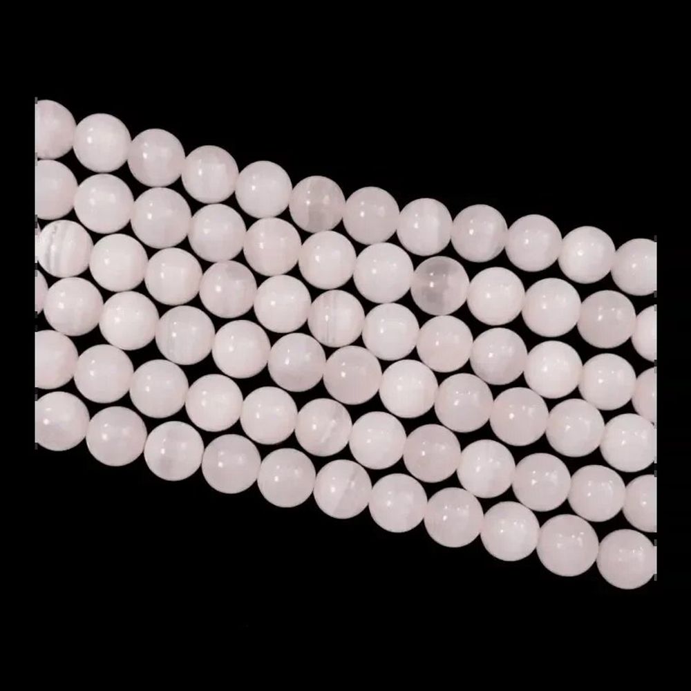 Bijoux - Calcite Rose A+ 10mm sur fil 40cm - ARABESK
