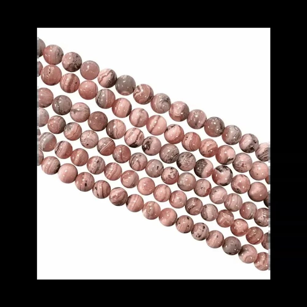 Jewelry - Rhodochrosite Argentina A beads 4-5mm on 40cm wire - ARABESK