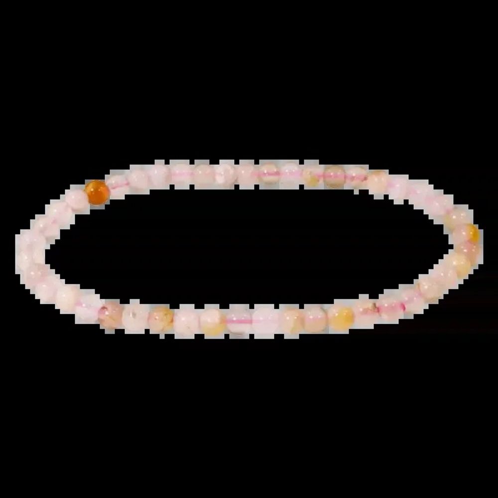 Bracelets - Cherry Blossom Agate Bracelet A 4mm beads - ARABESK