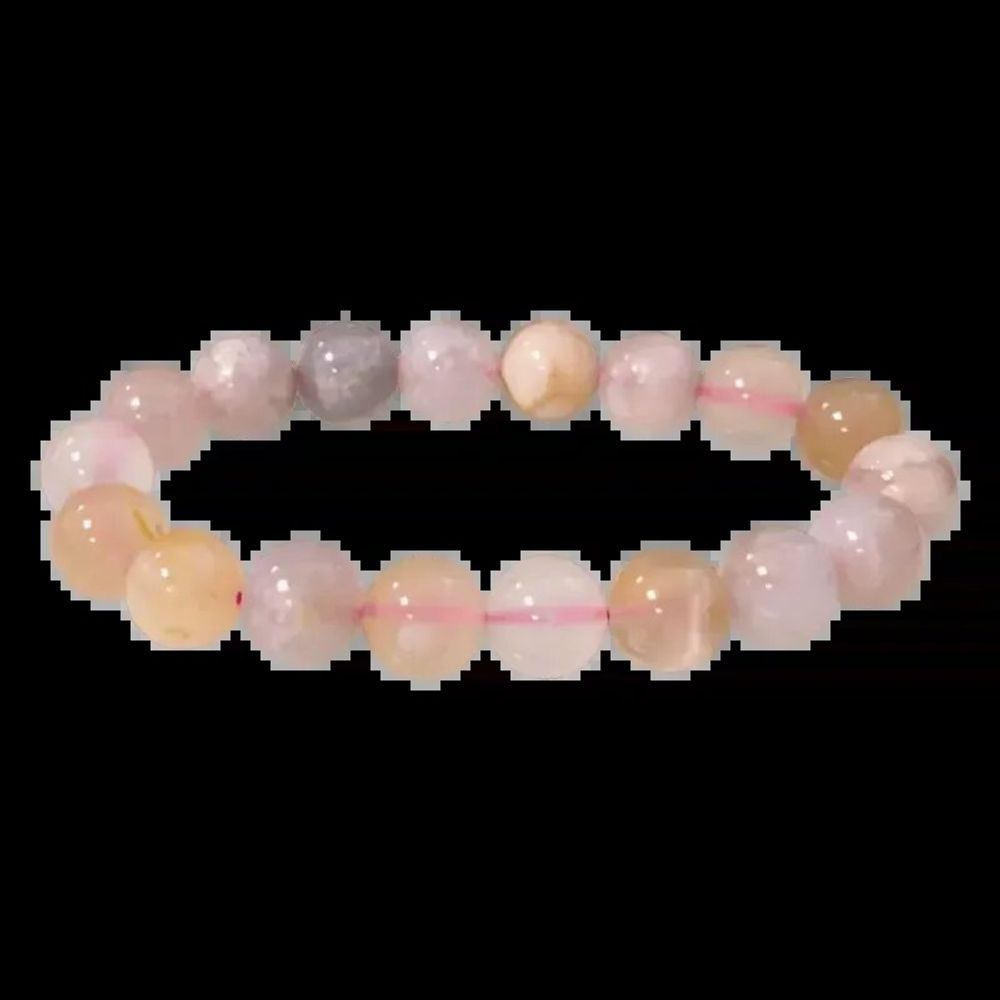 Bracelets - Bracelet Agate Fleur de Cerisier A perles 10mm - ARABESK