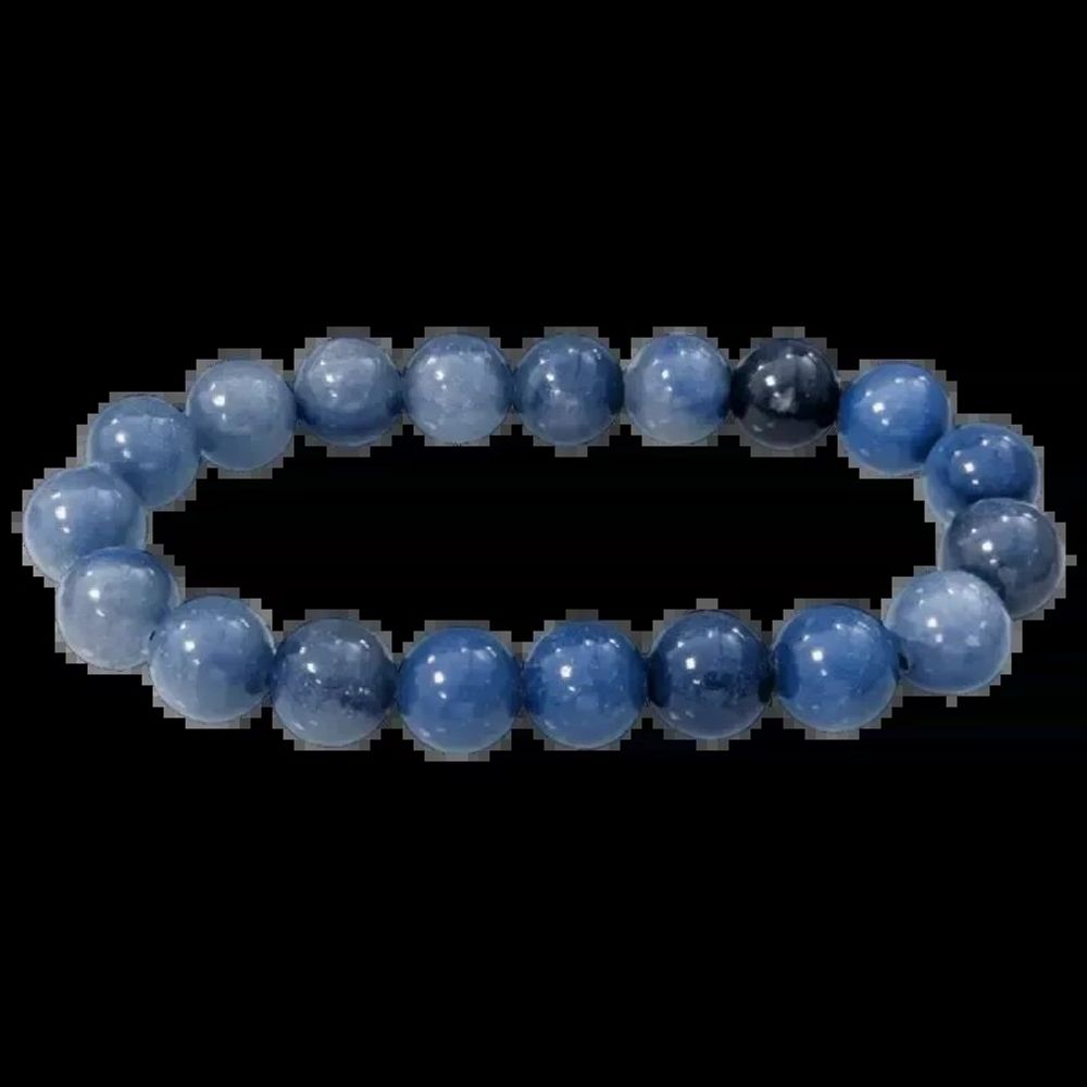 Bracelets - Blue Aventurine Bracelet A beads 10mm - ARABESK