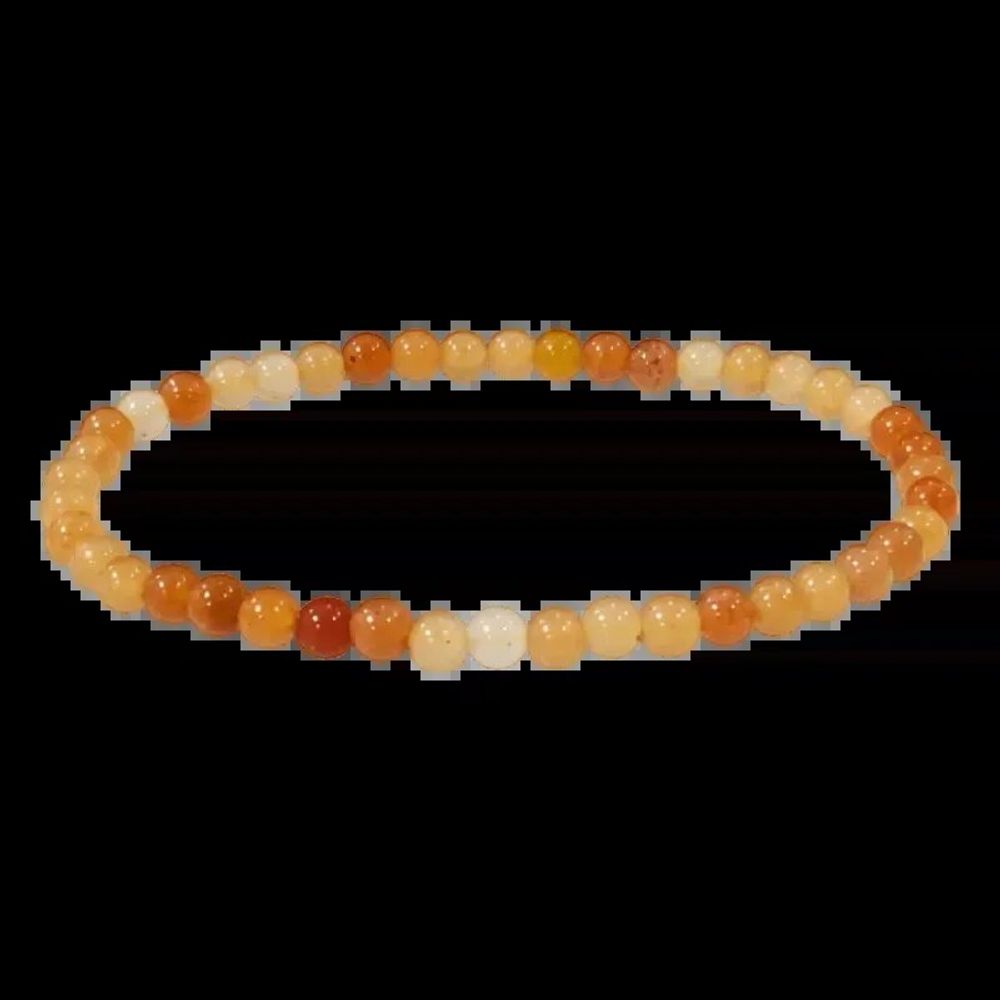 Bracelets - Orange Aventurine bracelet A beads 4mm - ARABESK