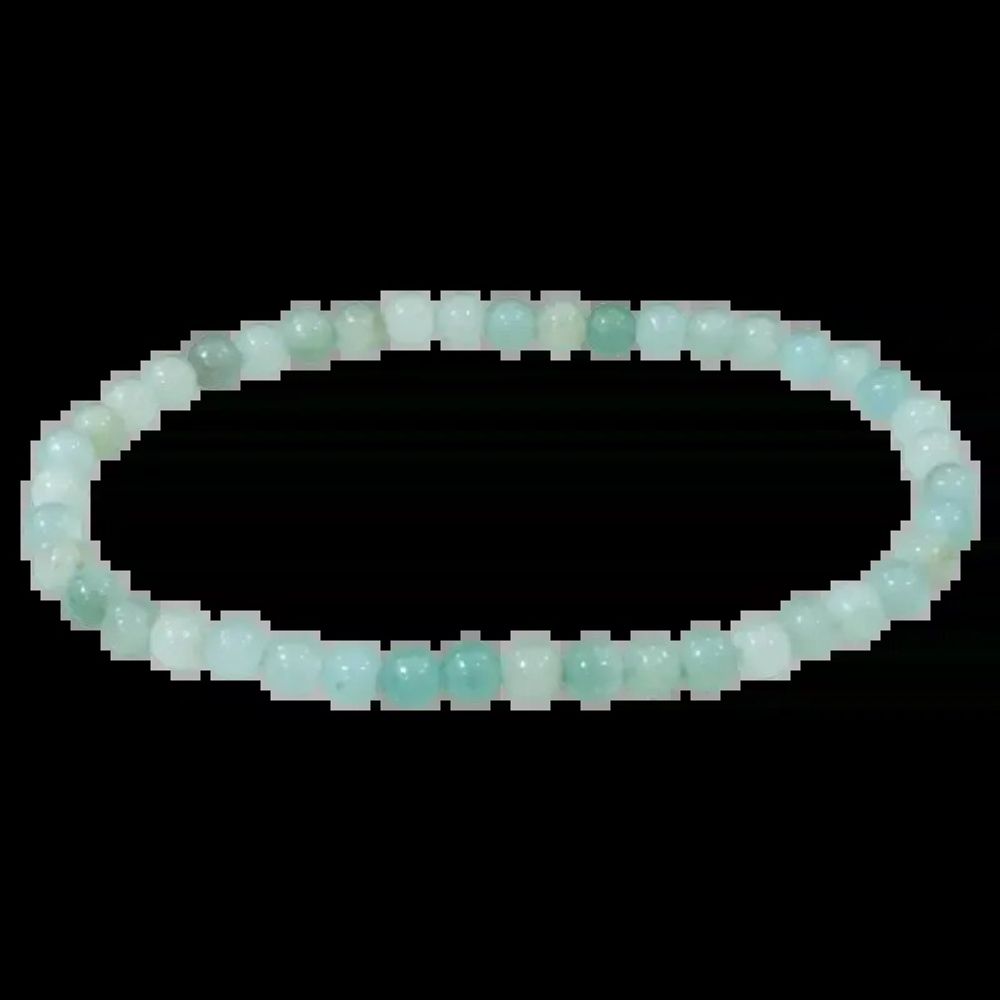 Bracelets - Bracelet Amazonite Brésil A perles 4mm - ARABESK