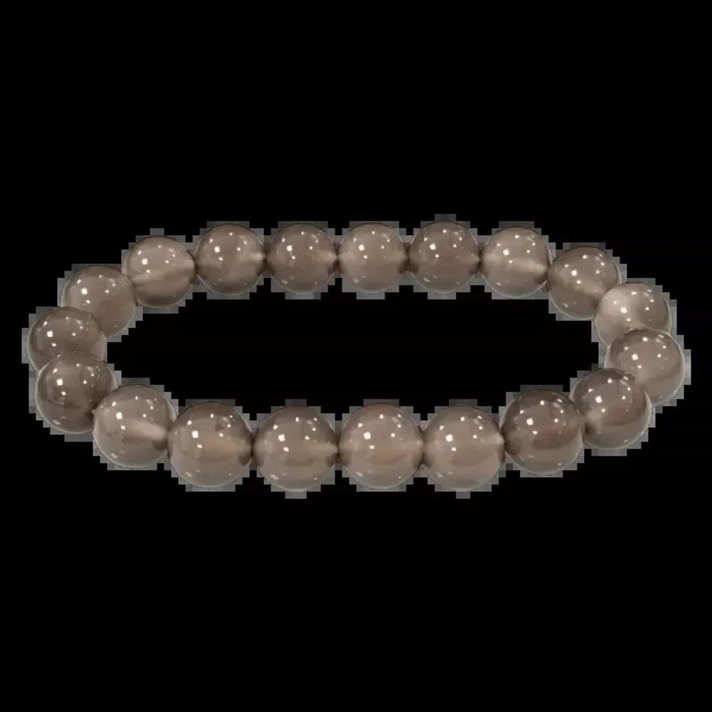 Bracelets - Bracelet Agate Grise A perles 10mm - ARABESK