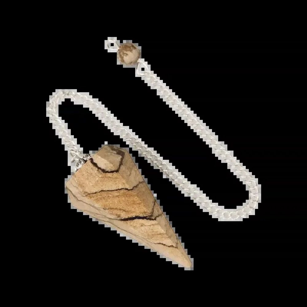 Jewelry - Conical Landscape Jasper Pendulum 6 Sides - ARABESK