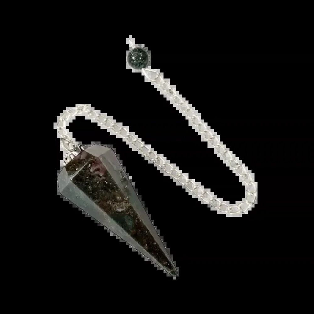 Jewelry - 6-sided Conical Indian Agate Pendulum - ARABESK
