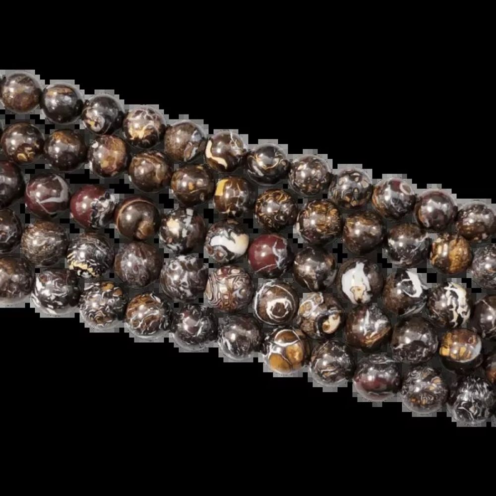Bijoux - Opale Boulder AA perles 8-9mm sur fil 40cm - ARABESK