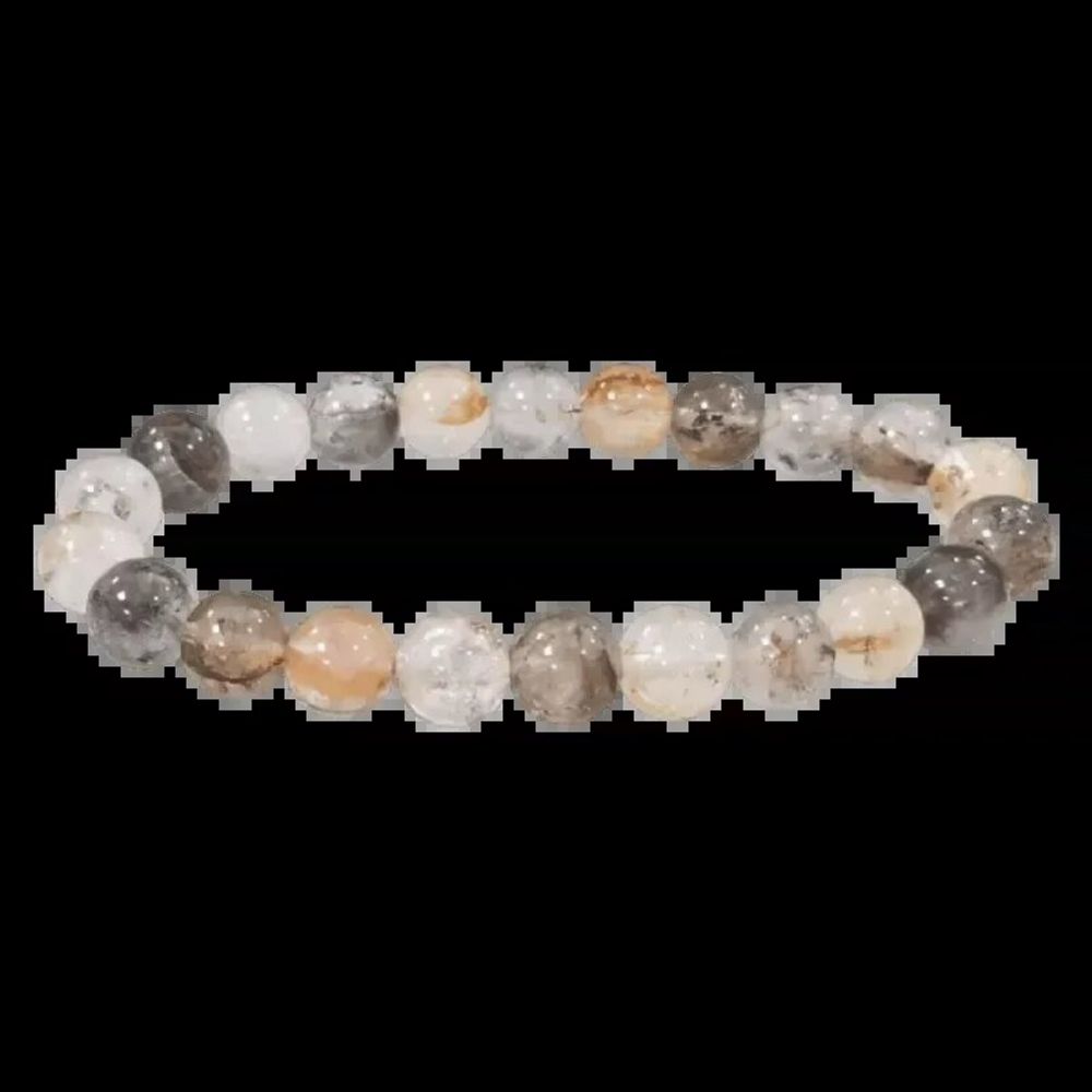 Bracelets - Bracelet Cristal Herkimer A perles 7.5-8.5mm - ARABESK