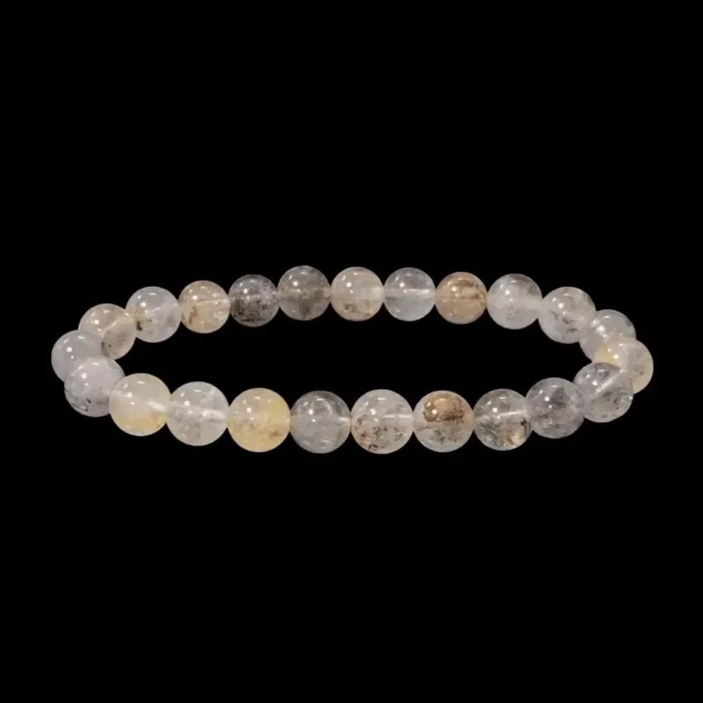 Bracelets - Bracelet Cristal Herkimer A perles 7.5-8.5mm - ARABESK