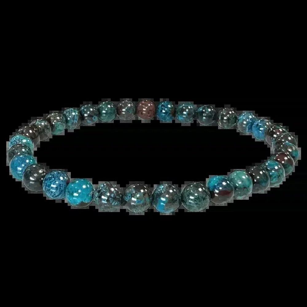 Bracelets - Bracelet Chrysocolla Türkiye AAA beads 5-6mm - ARABESK
