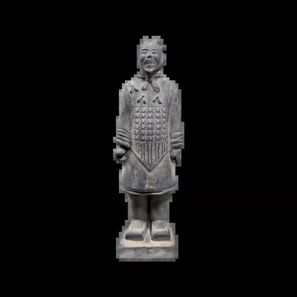 Sculptures, statuettes and miniatures - Black Statue in General Terracotta 20cm - ARABESK