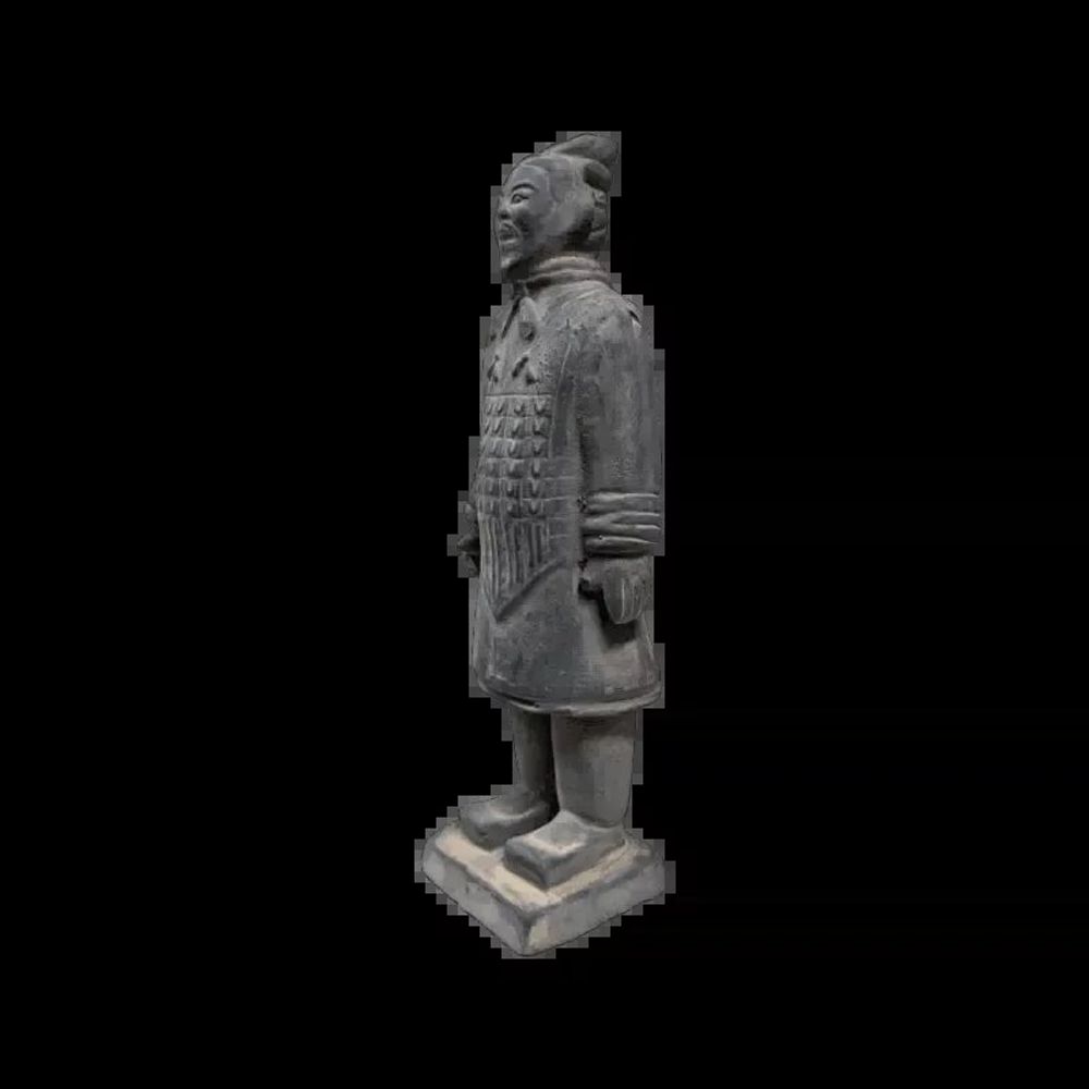 Sculptures, statuettes and miniatures - Black Statue in General Terracotta 20cm - ARABESK