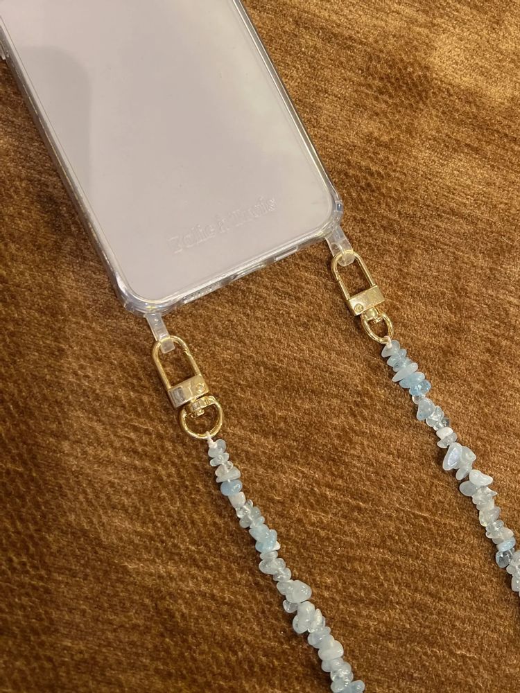 Cadeaux - Lagoon Stones Short TÉLÉPHONE SANGLE BLEU - FOLIE À TROIS