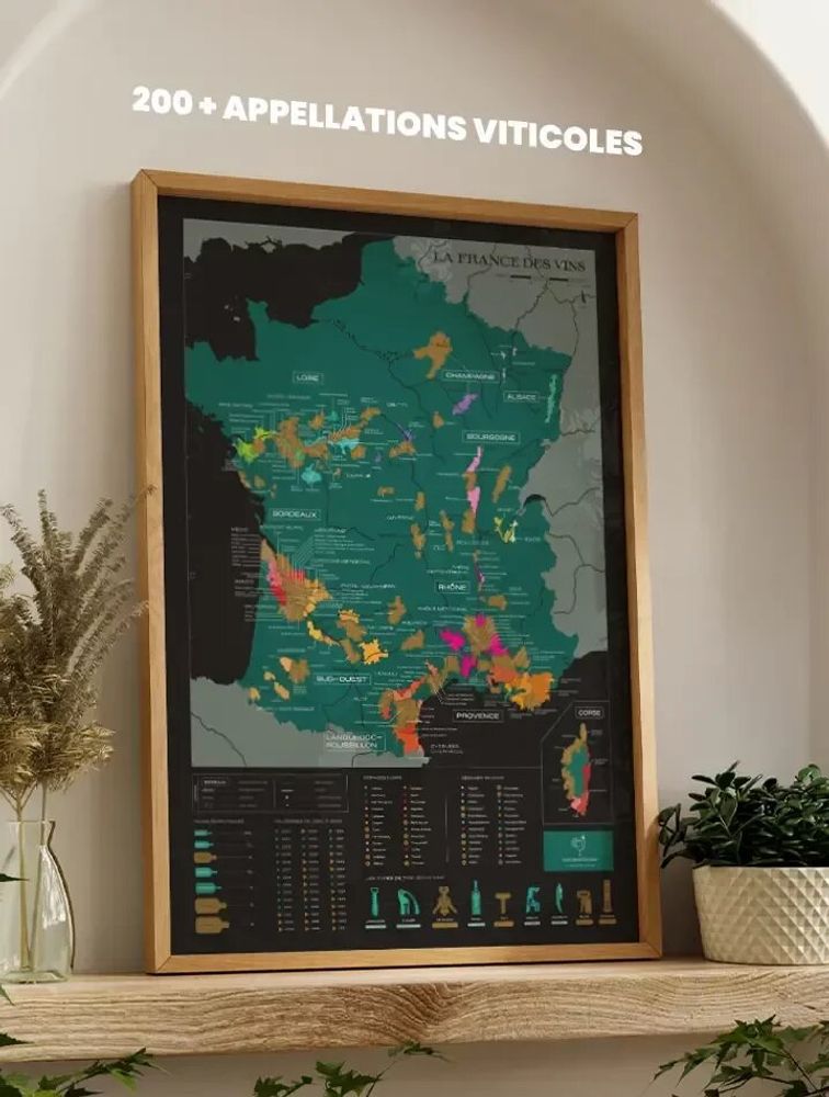 Decorative objects - Wine scratch card - France - 1020 DÉGUSTATIONS