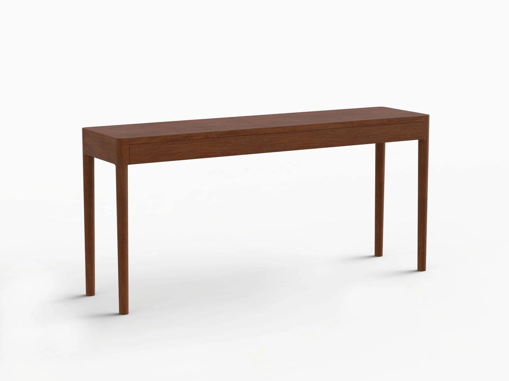 Consoles - Bureau de travail de luxe en noyer — Bureau exécutif minimaliste - MOR
