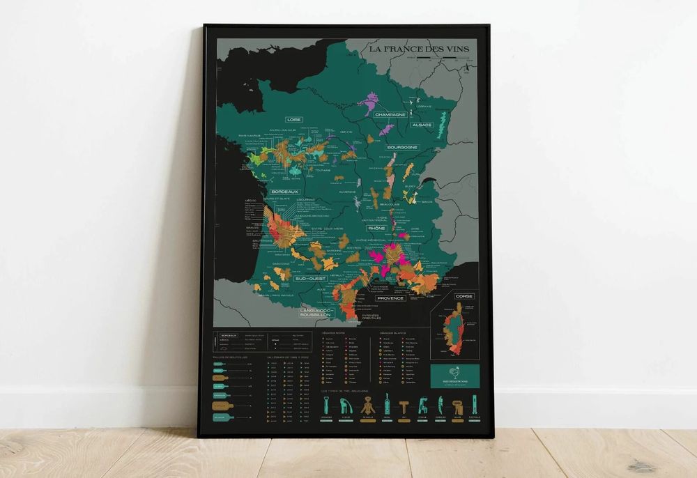 Decorative objects - Wine scratch card - France - 1020 DÉGUSTATIONS