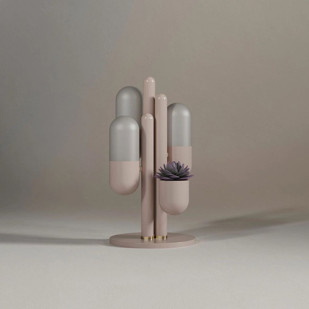 Lampes de table - Lampe de table Cactus fabriquée à la main au Portugal par Creativemary - CREATIVEMARY