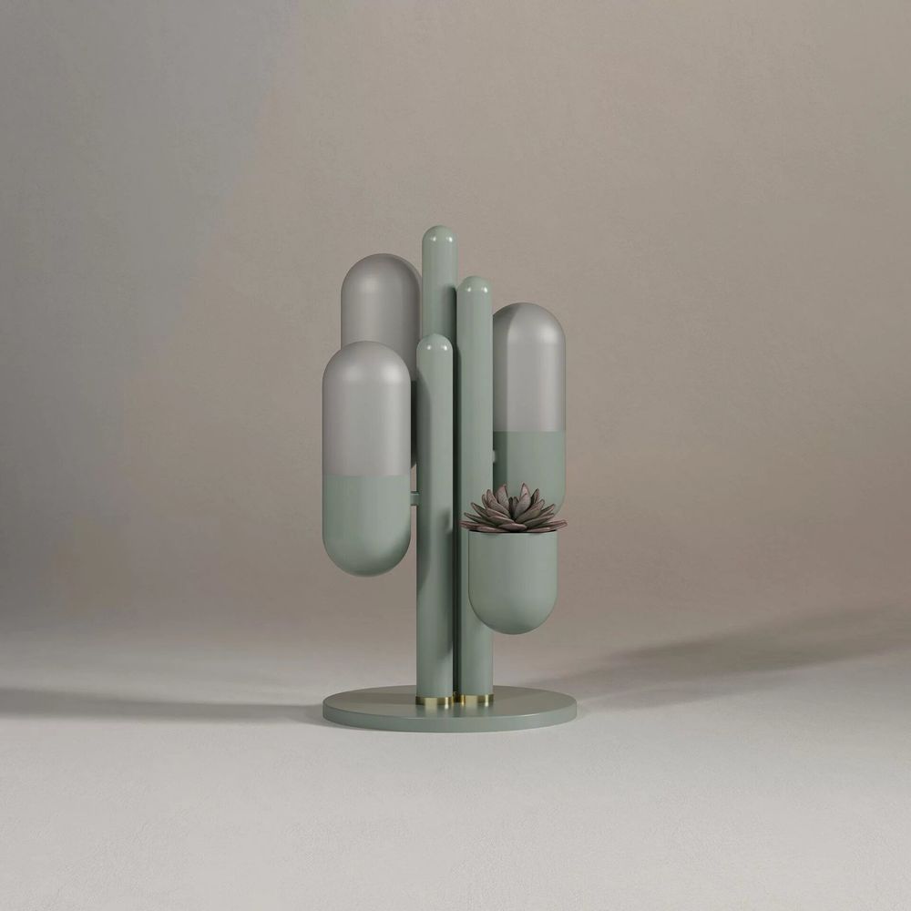 Lampes de table - Lampe de table Cactus fabriquée à la main au Portugal par Creativemary - CREATIVEMARY