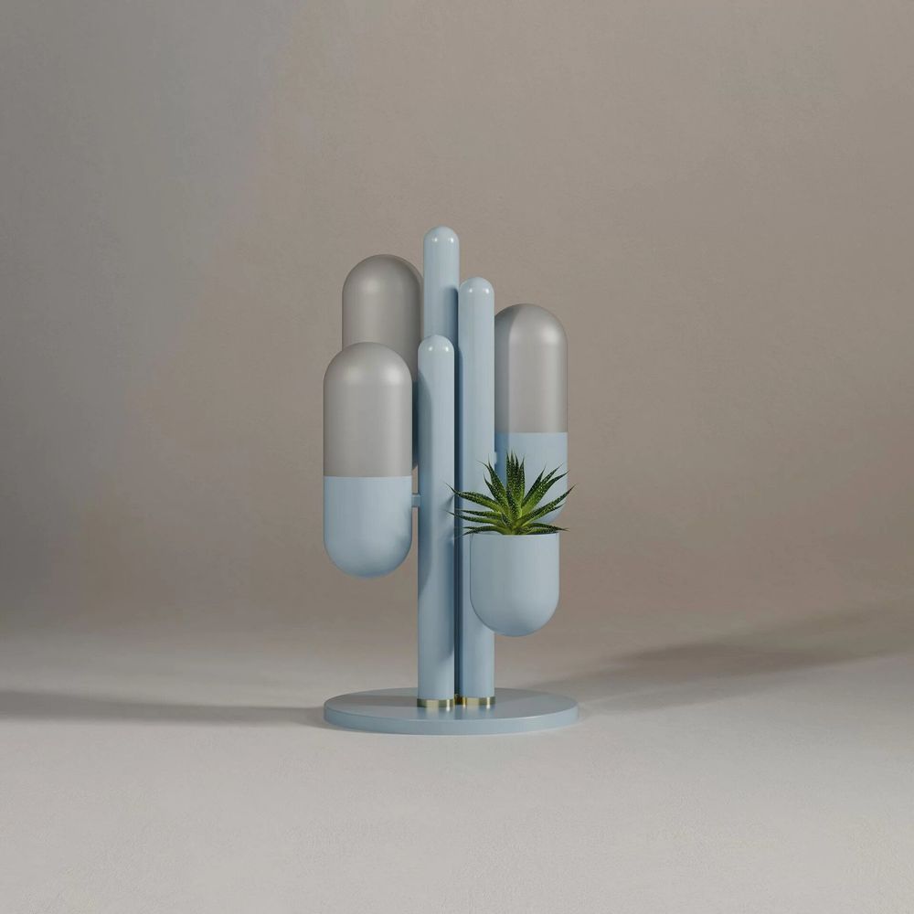 Lampes de table - Lampe de table Cactus fabriquée à la main au Portugal par Creativemary - CREATIVEMARY