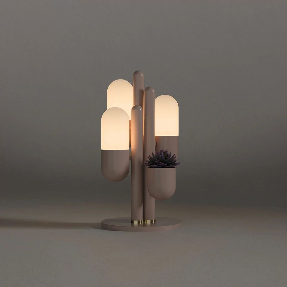 Lampes de table - Lampe de table Cactus fabriquée à la main au Portugal par Creativemary - CREATIVEMARY