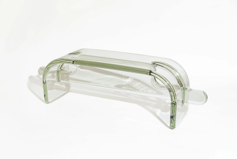 Bancs - Banc PLUMP en résine polyuréthane translucide olive par Ian Cochran - TULESTE FACTORY