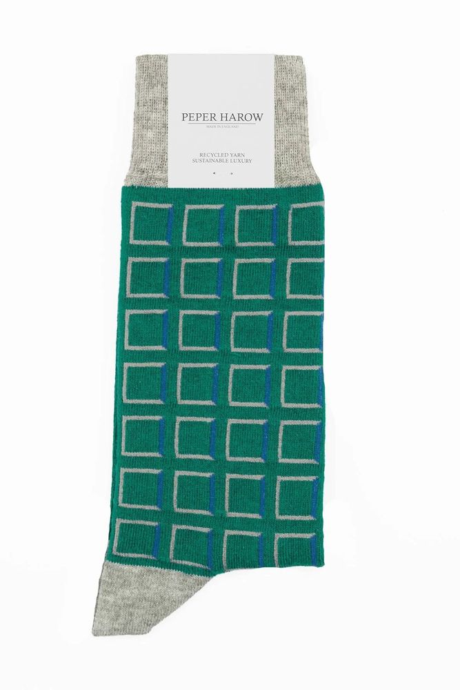 Socks - Cube recycled cotton socks for men - PEPER HAROW SOCKS