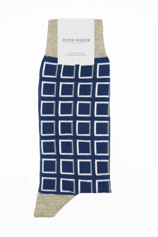 Socks - Cube recycled cotton socks for men - PEPER HAROW SOCKS