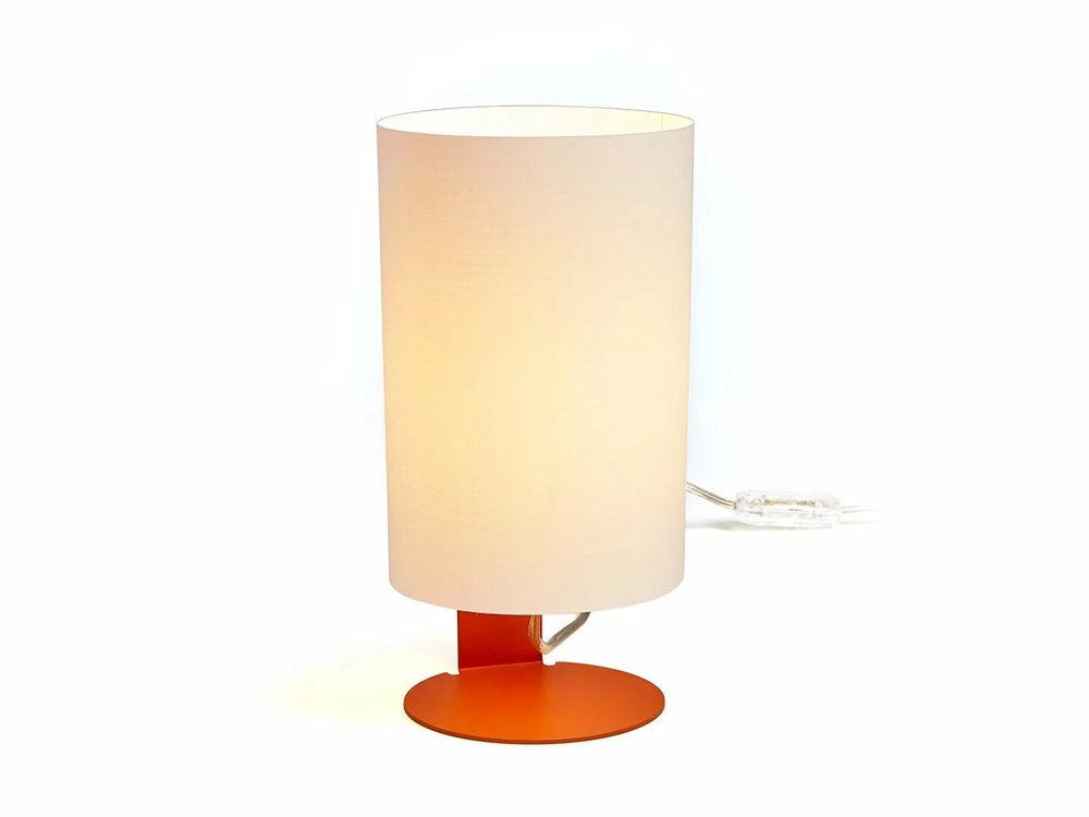 Lampes de table - CLIPAM lampe à poser terracotta avec abat-jours en cotonet - LUXCAMBRA