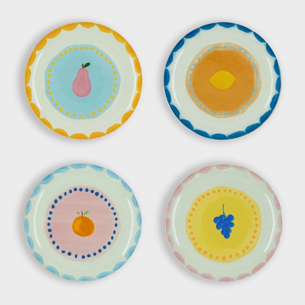 Everyday plates - Plate fruit fiesta / set of 4 - AND NOOK