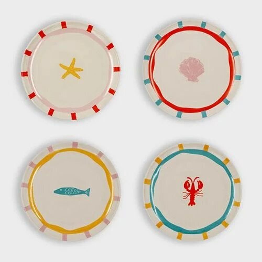 Everyday plates - Plate marine / set of 4 - AND NOOK