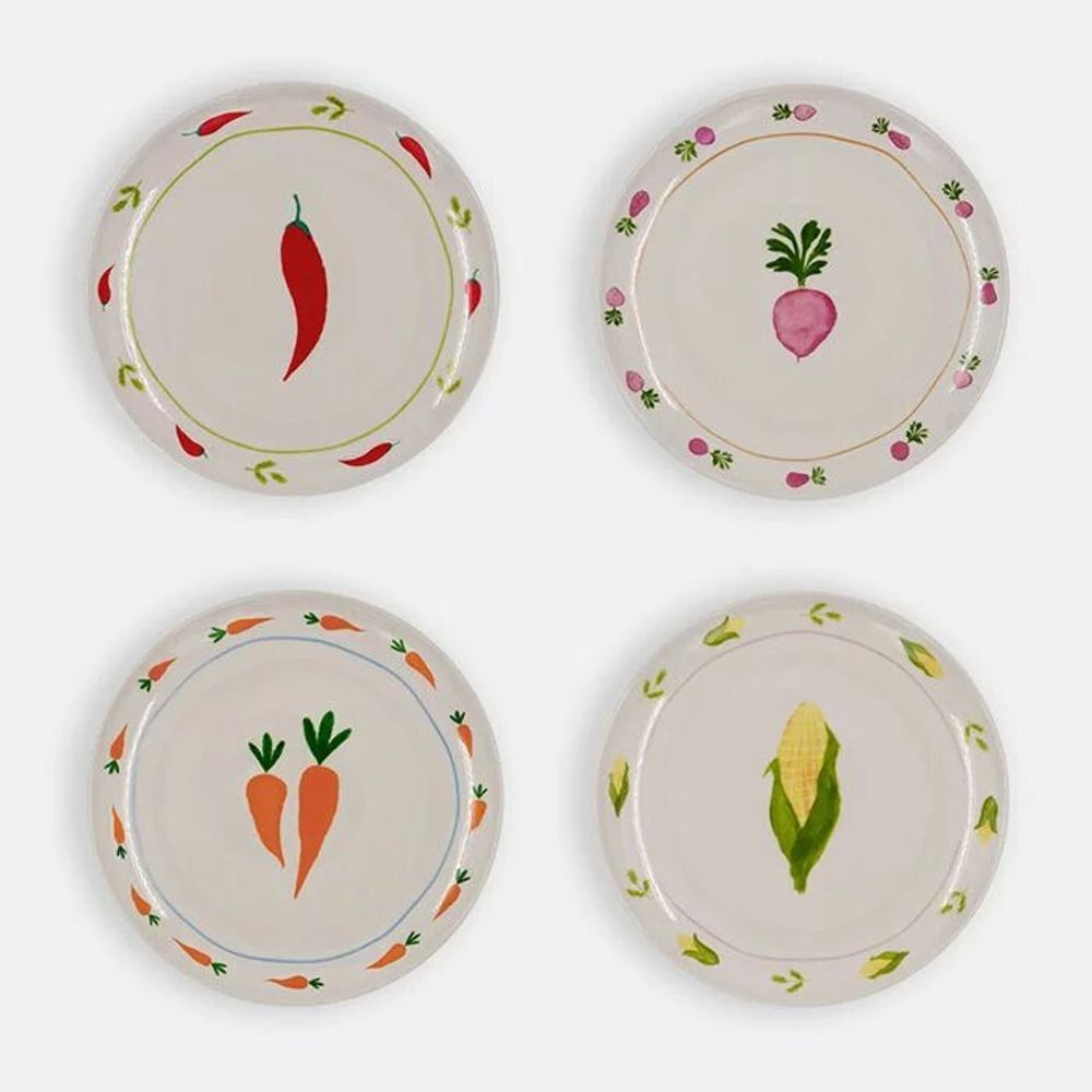 Everyday plates - Plate vegetables / set of 4 - AND NOOK
