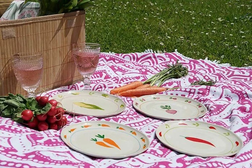Everyday plates - Plate vegetables / set of 4 - AND NOOK