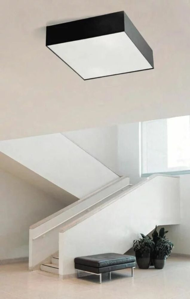 Office furniture and storage - CUADRO ceiling lamp in cottonet - LUXCAMBRA