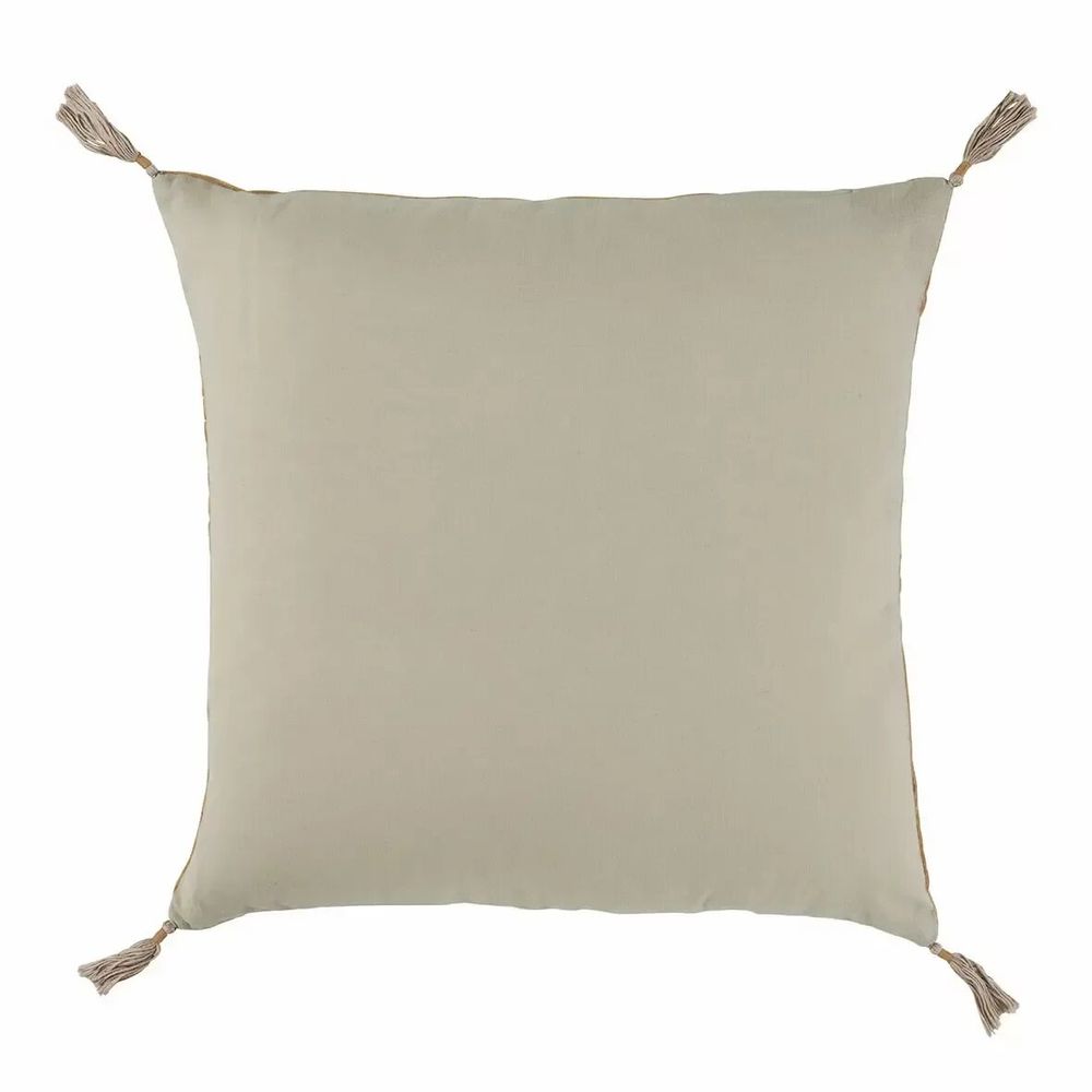 Coussins textile - Housse de coussin MATTEO velours de coton abricot 50x50 - BLANC D'IVOIRE