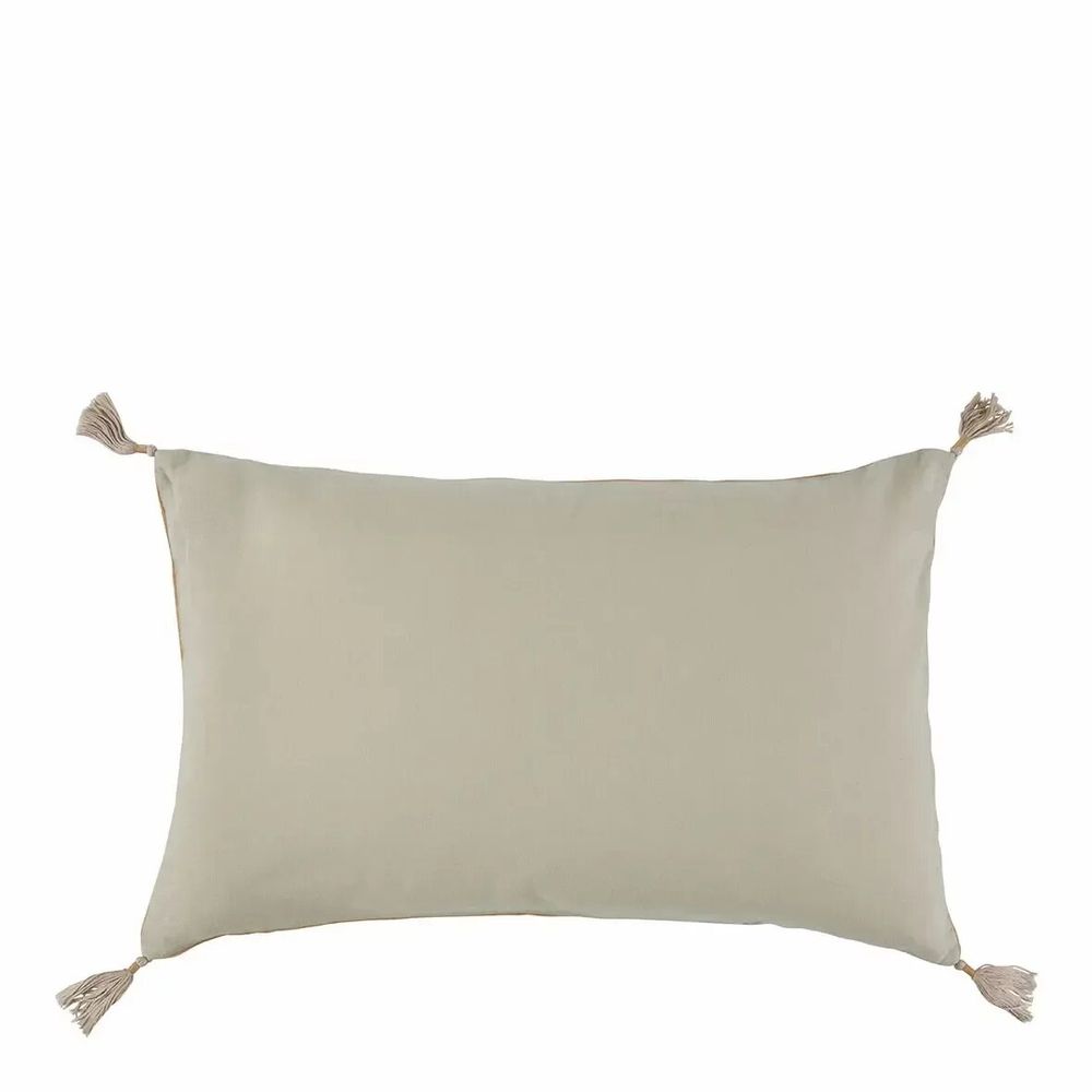 Coussins textile - Housse de coussin MATTEO velours de coton abricot 40x60 - BLANC D'IVOIRE