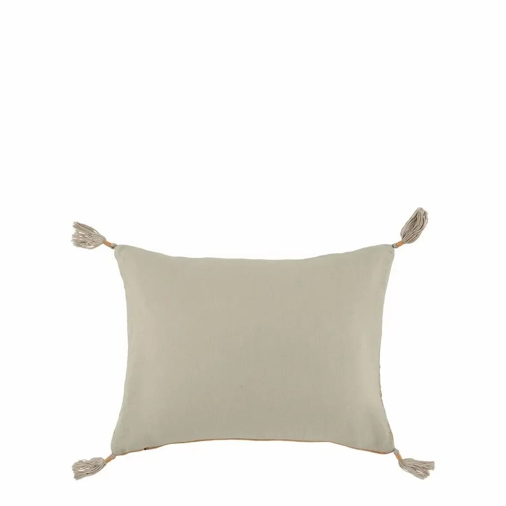 Coussins textile - Housse de coussin MATTEO velours de coton abricot 30x40 - BLANC D'IVOIRE
