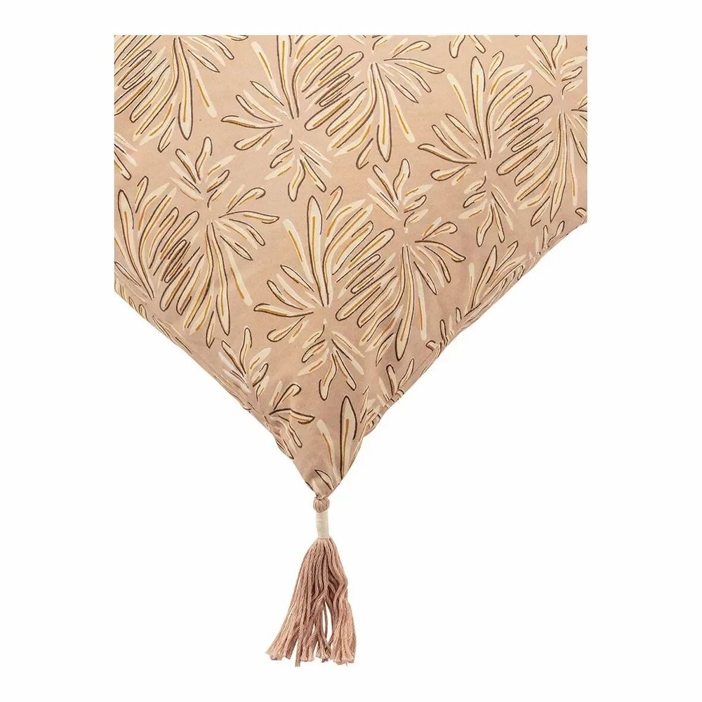Fabric cushions - SOLINA pink cotton cushion cover 50x50 - BLANC D'IVOIRE